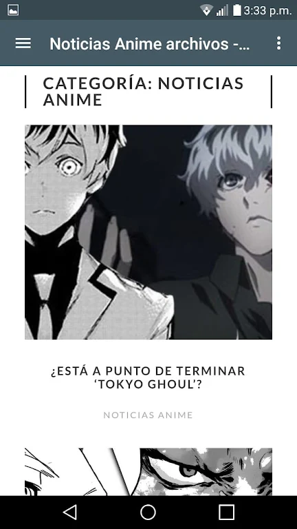 Noticias Anime Captura de pantalla 2