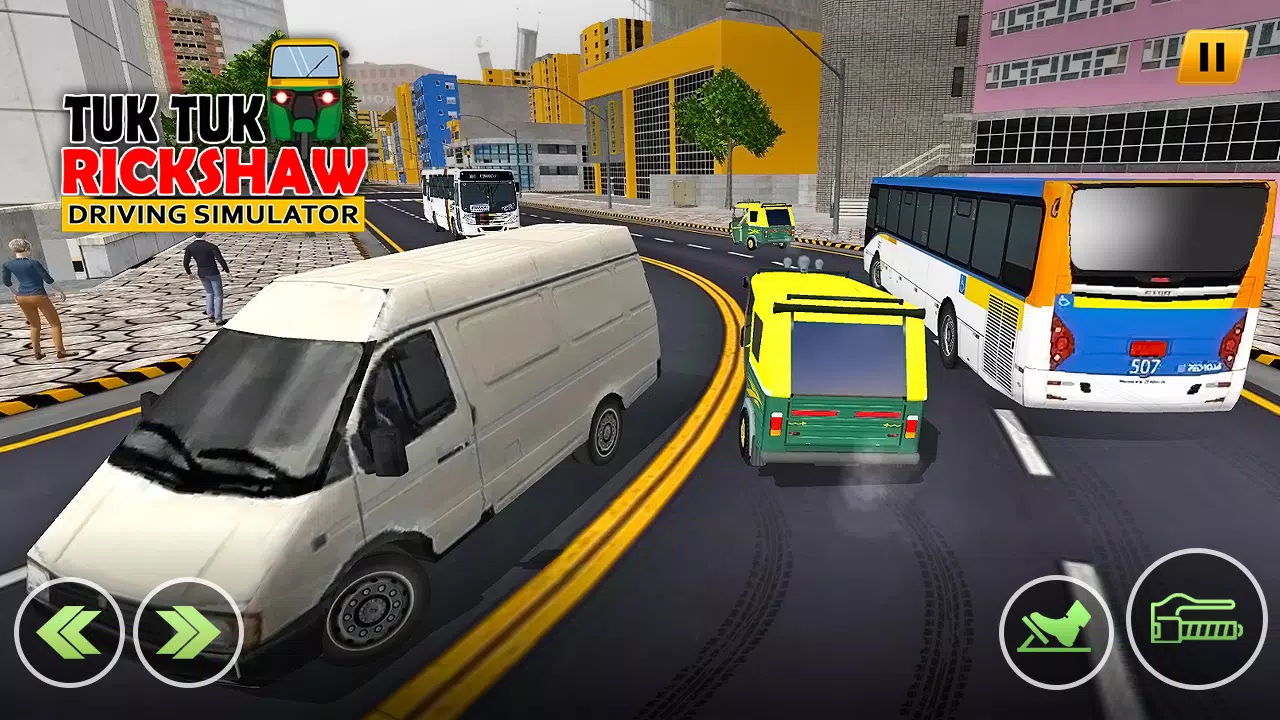 Tuk Tuk Rickshaw Auto Driving Tangkapan skrin 2