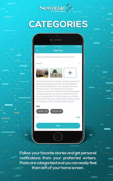 Newzician - Social news app 螢幕截圖 2