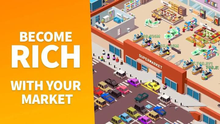 Idle Supermarket Tycoon Tiny Shop Game Ảnh chụp màn hình 0