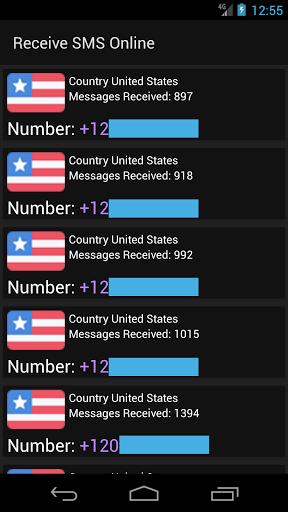 Receive SMS Online Ảnh chụp màn hình 1