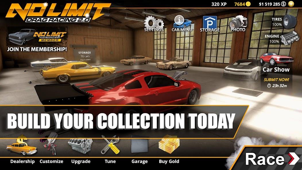 No Limit Drag Racing 2 Mod 스크린샷 0