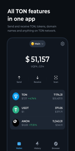 Tonkeeper-TON Wallet 스크린샷 1