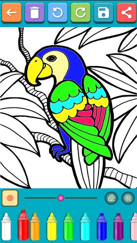 Birds Coloring Games ภาพหน้าจอ 0