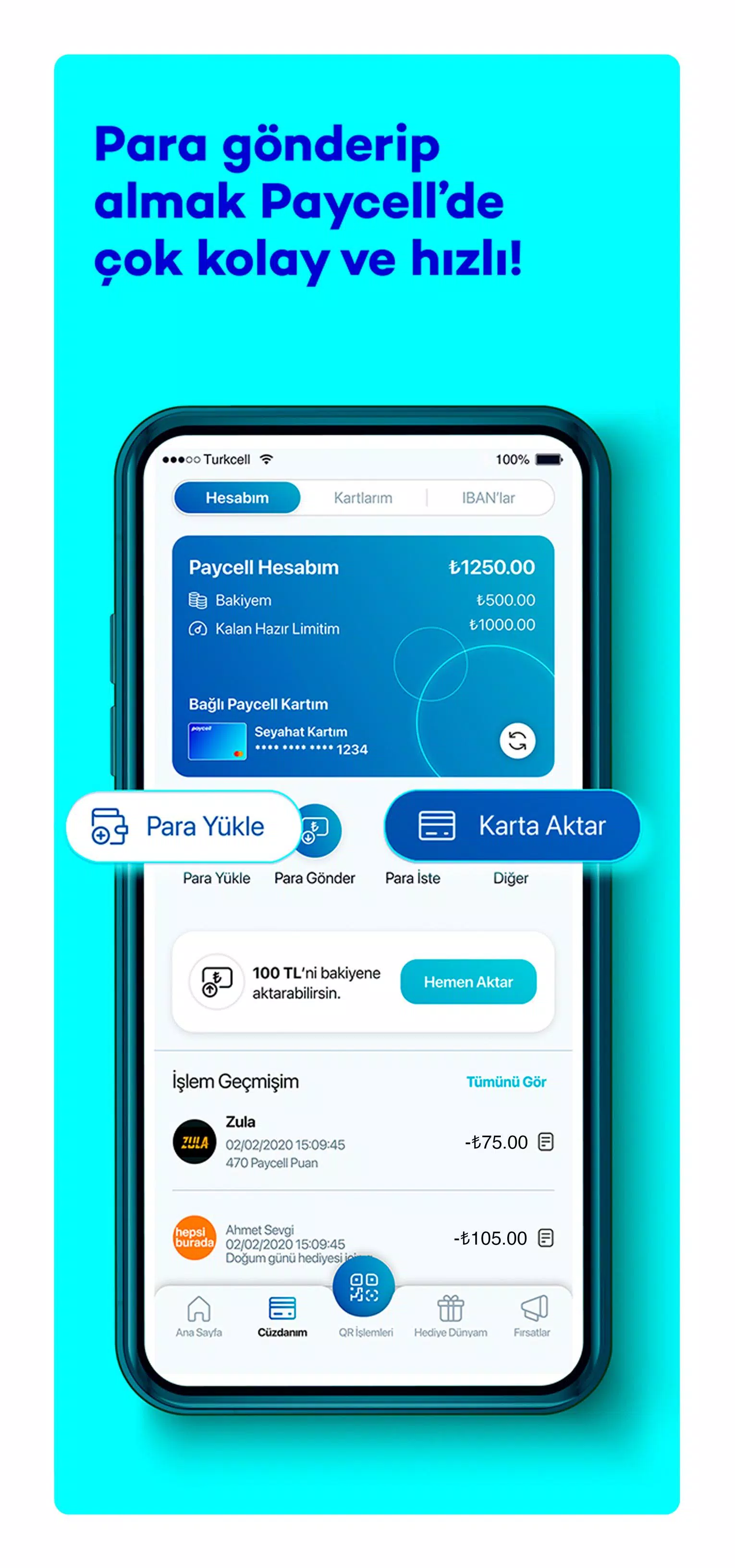 Paycell – Cüzdan, Ödeme, Kart 螢幕截圖 2