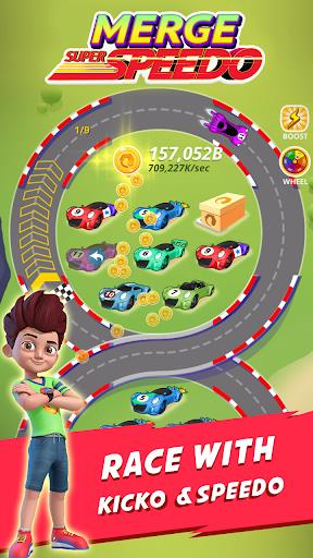 Merge Super Speedo - Kicko Car Tycoon Скриншот 1