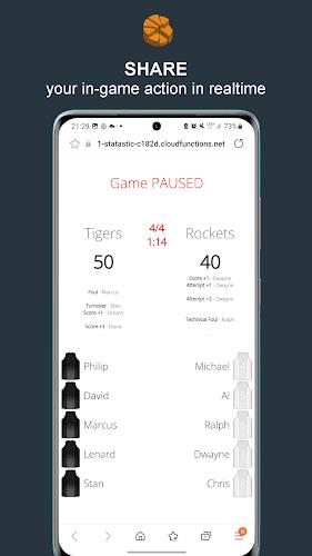 Statastic Basketball Tracker Скриншот 3