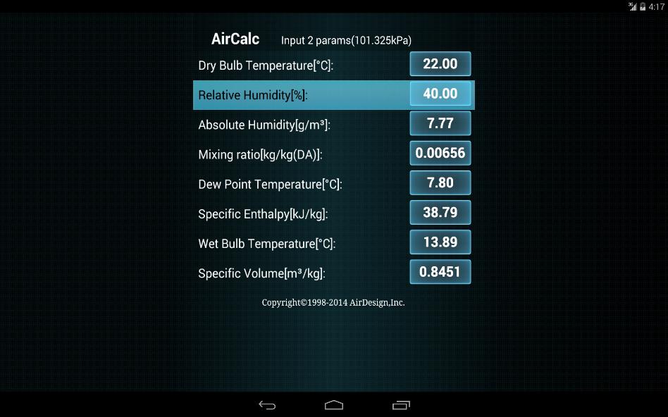 AirCalc for Android Schermafbeelding 3