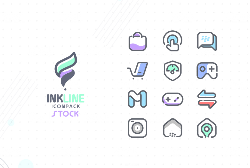 InkLine Icon Pack Mod Captura de pantalla 3