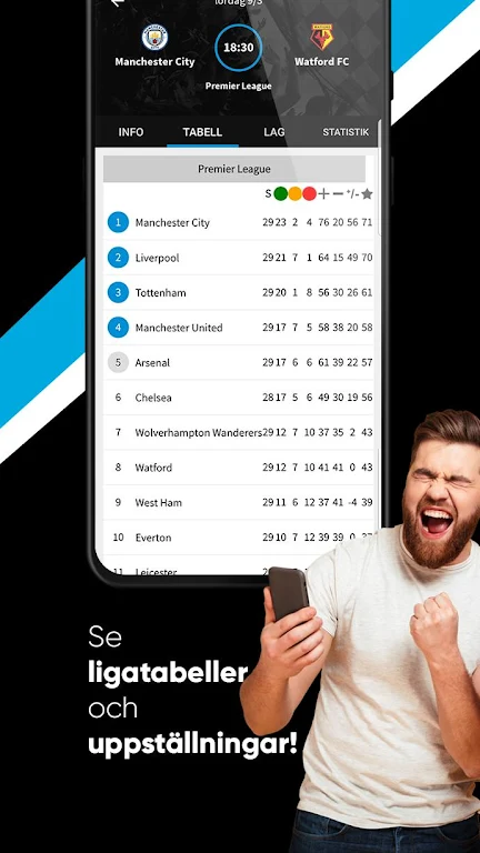 TVmatchen.nu - sport på TV 螢幕截圖 1