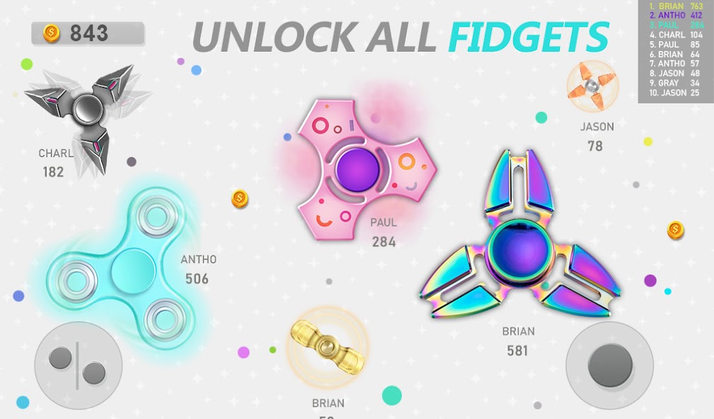 Realtime Fidget Spinner Games Mod স্ক্রিনশট 3