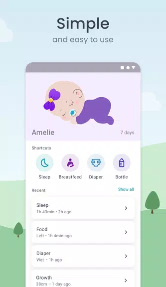 Baby Tracker: Sleep & Feeding Capture d'écran 1