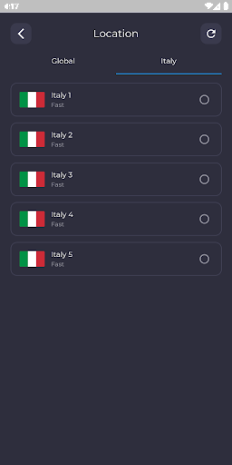 Italy VPN - Fast Proxy Server Ảnh chụp màn hình 2