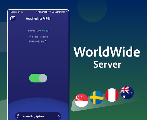 Australia VPN - Fast Proxy VPN Tangkapan skrin 2