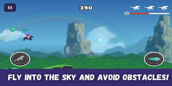Unicorn Dash : Horse Attack Ảnh chụp màn hình 2