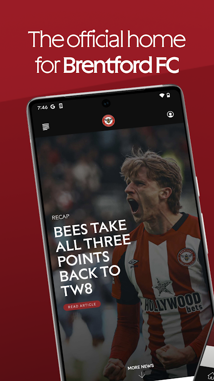 Brentford FC Official Captura de tela 0