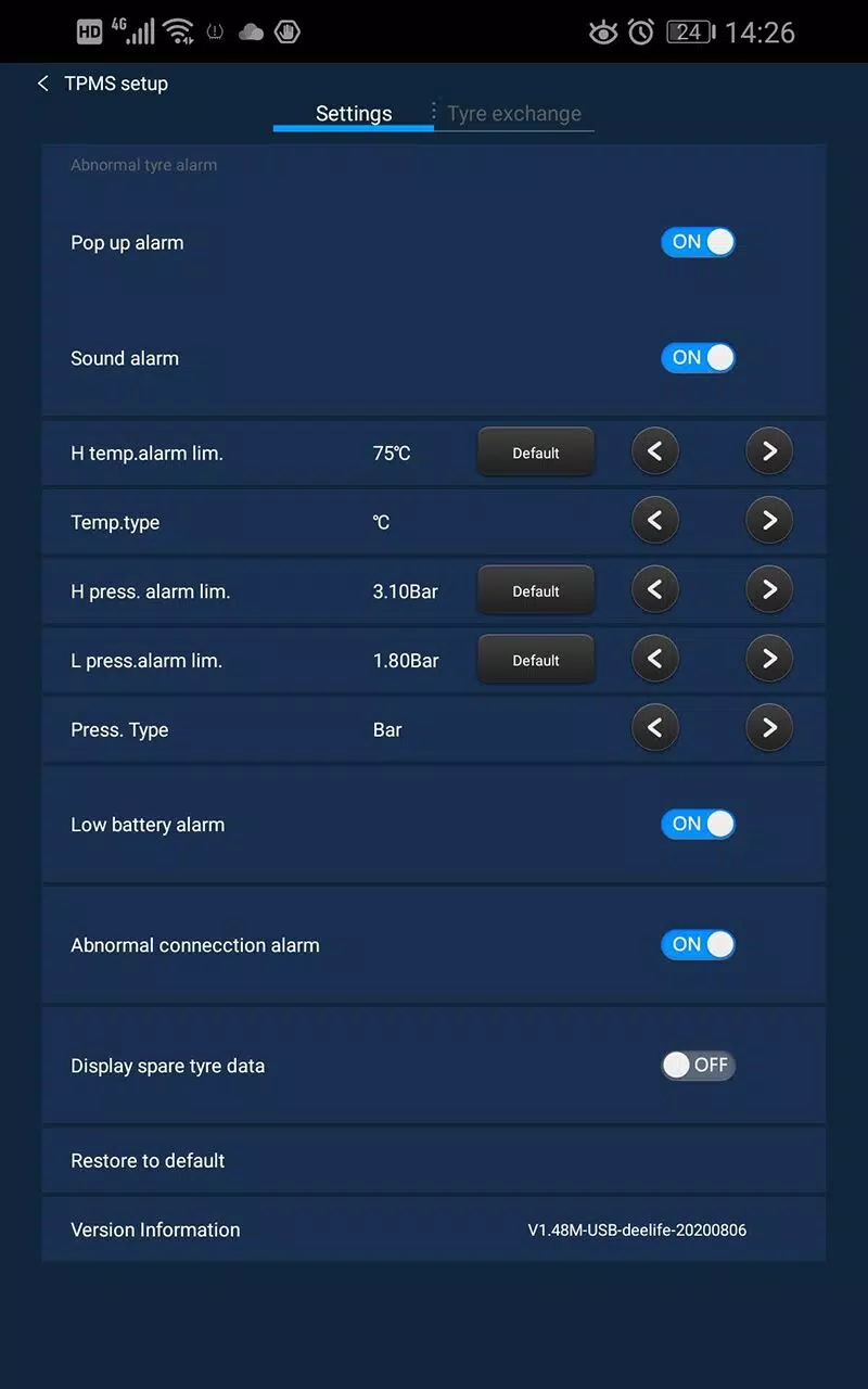 Deelife TPMS for MU7J MU9F Zrzut ekranu 0