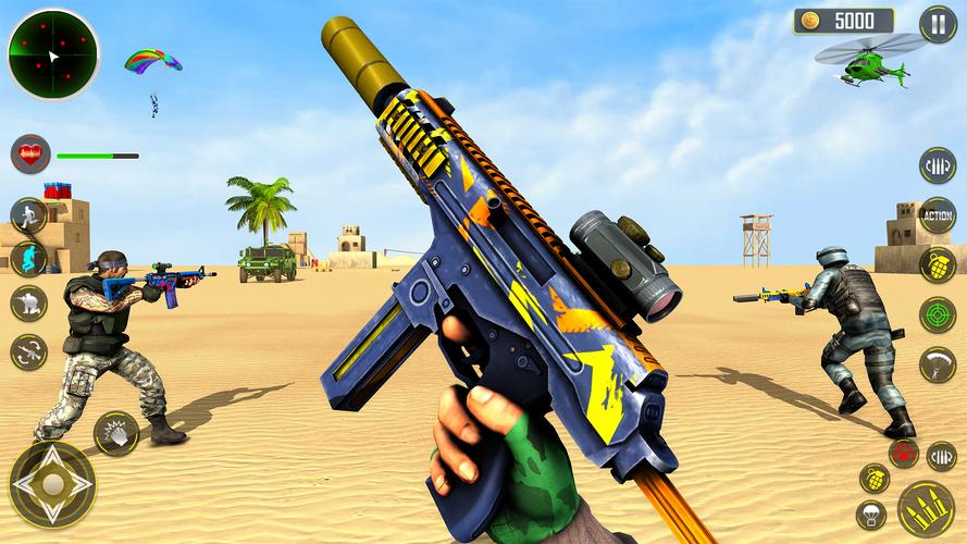 FPS Shooting game 3d gun game Captura de tela 3