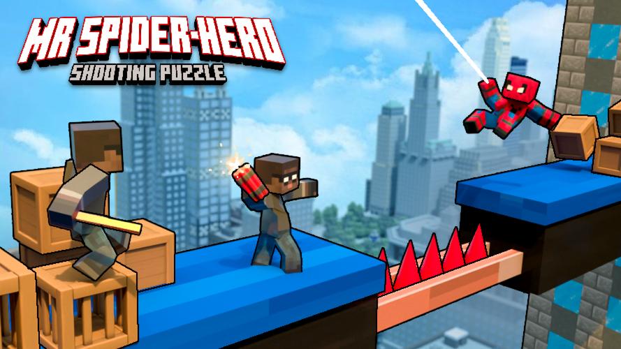 Mr Spider Hero Shooting Puzzle ဖန်သားပြင်ဓာတ်ပုံ 0