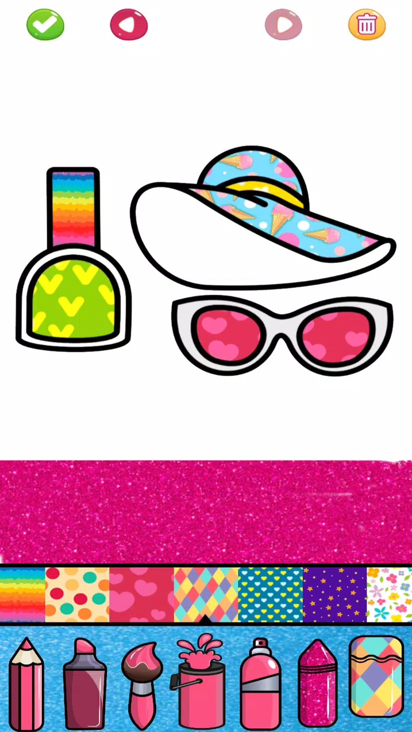 Beauty Glitter coloring game Screenshot 2