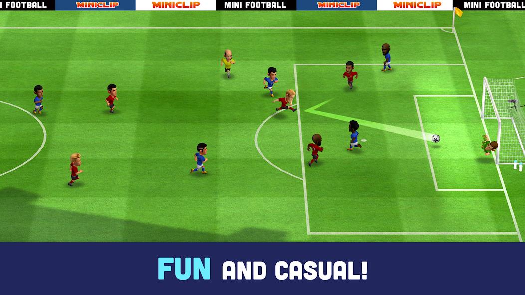 Mini Football - Mobile Soccer Mod 螢幕截圖 1