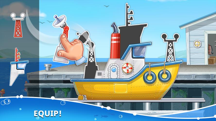 Jeux de construction et bateau Capture d'écran 0
