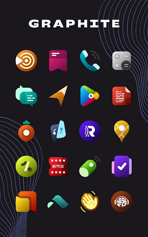 Graphite Icon Pack Mod 螢幕截圖 3