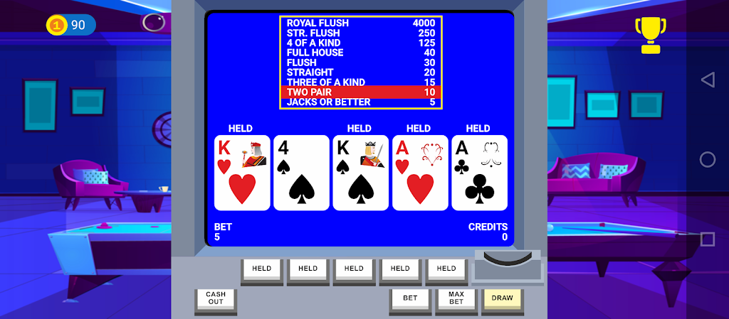 Video Poker Big Bet 螢幕截圖 0
