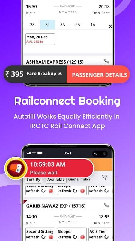 Confirm Tatkal Ticket Booking Ekran Görüntüsü 1