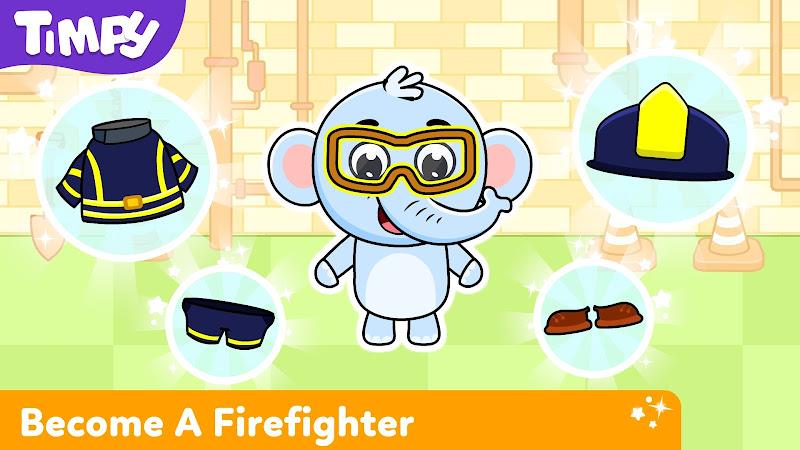 Timpy Kids Firefighter Games Captura de pantalla 2