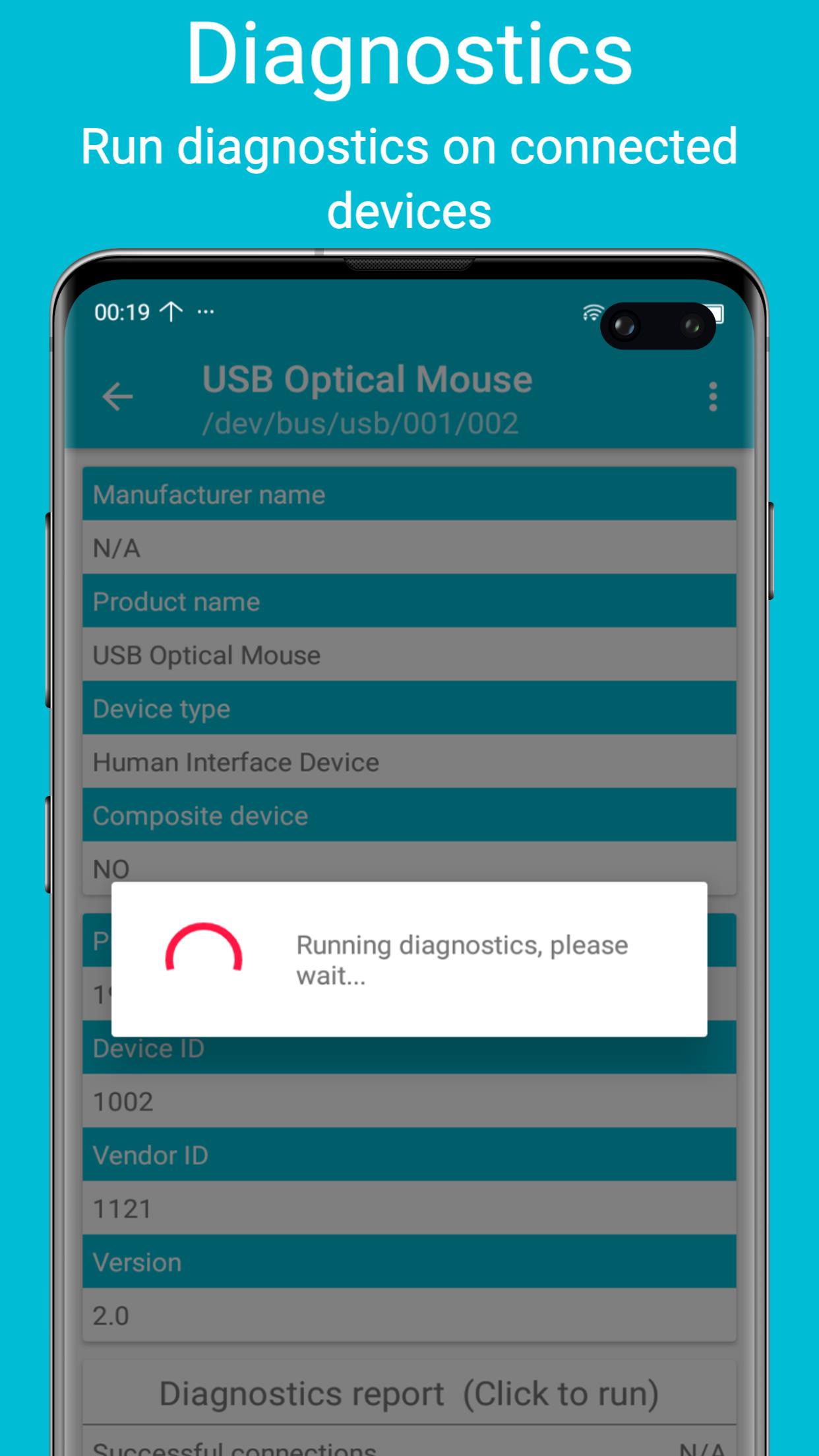 USB diagnostics ภาพหน้าจอ 2