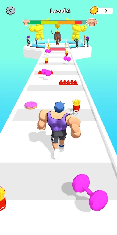 Muscular Man Race Run Screenshot 3