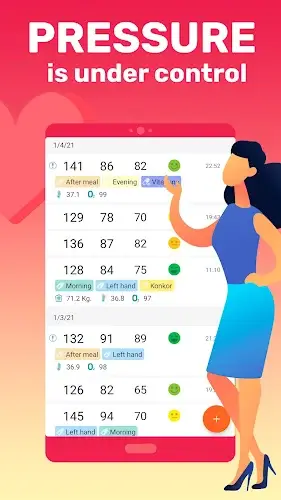 Blood Pressure－Cardio Journal Captura de pantalla 2