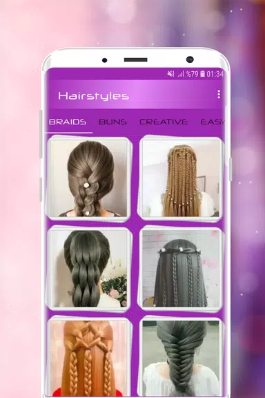 Hairstyles Step by Step Videos スクリーンショット 0