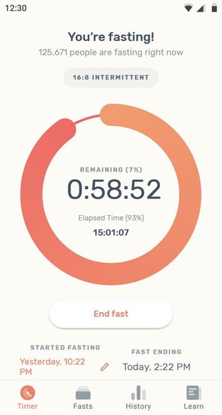 Zero - Fasting Tracker Zrzut ekranu 1