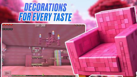 Kawaii Pink Minecraft Mod 2024 Capture d'écran 3