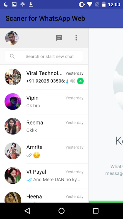 Scaner for WhatsApp Web ဖန်သားပြင်ဓာတ်ပုံ 1