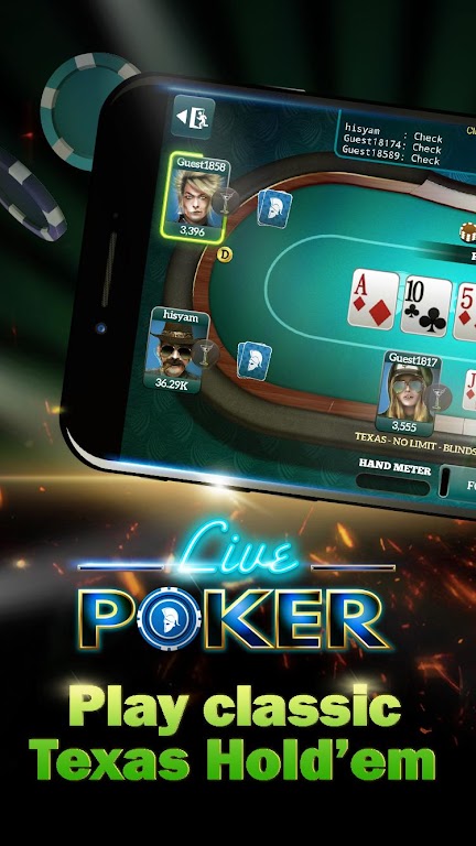 Live Poker Tables–Texas holdem and Omaha 스크린샷 0