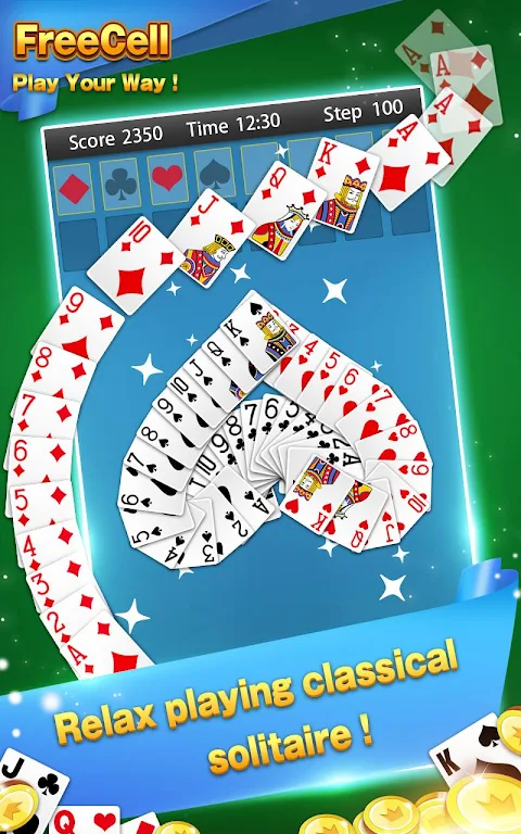 Solitaire - FreeCell Card Game स्क्रीनशॉट 2