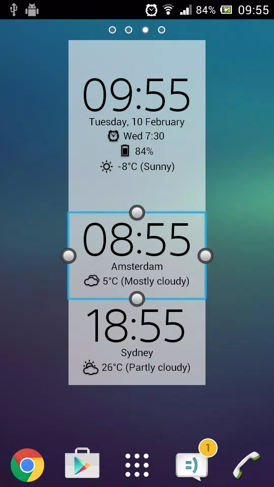 Digital Clock & Weather Widget スクリーンショット 3