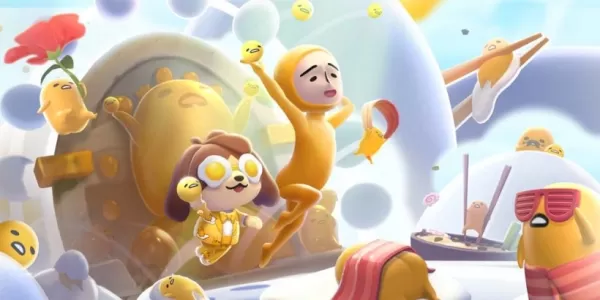 Kinukuha ng Gudetama ang Friendship Island sa Hello Kitty Island Adventure sa buwan ng Meh