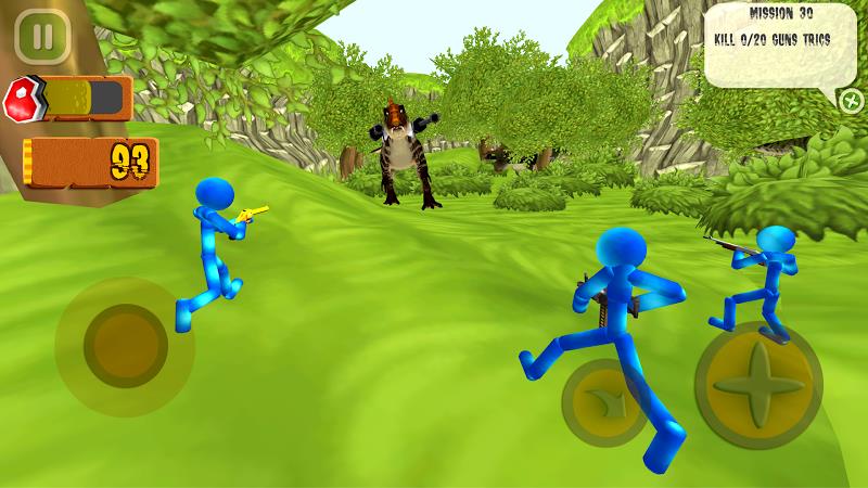 Stickman Dinosaur Hunter Screenshot 2