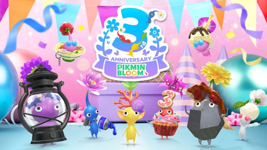 以纸杯蛋糕收藏和派对散步庆祝Pikmin Bloom周年纪念日