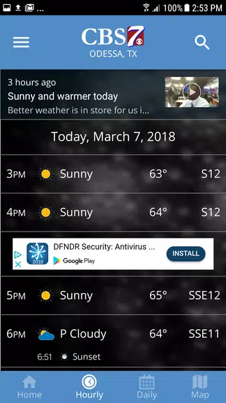 CBS7 Weather Capture d'écran 1