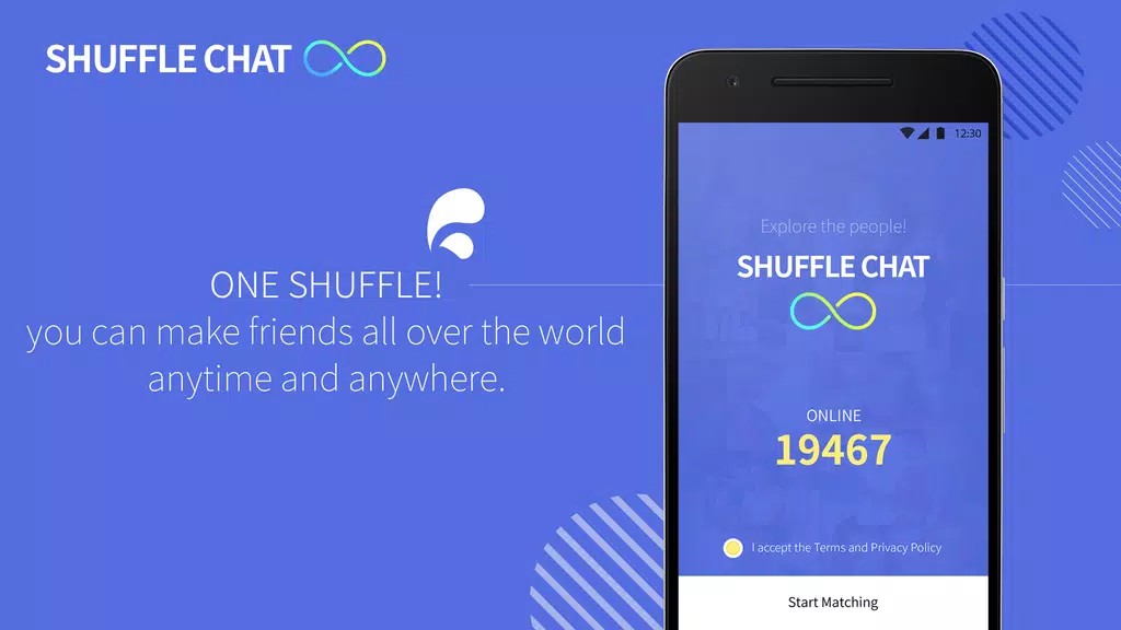 Shuffle Chat - Chat with global friends Capture d'écran 1