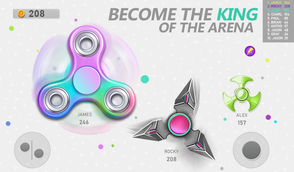 Realtime Fidget Spinner Games Mod স্ক্রিনশট 1
