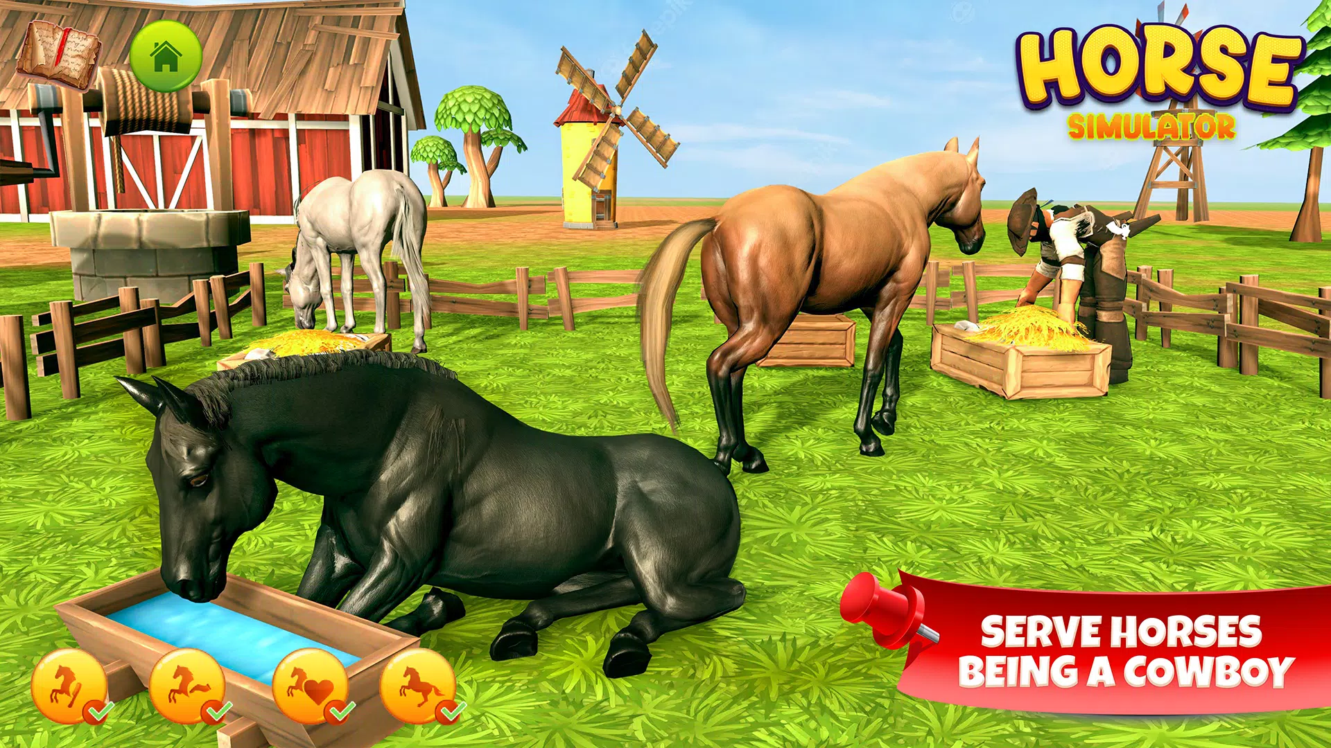 Horse Simulator Family Game 3D 螢幕截圖 1