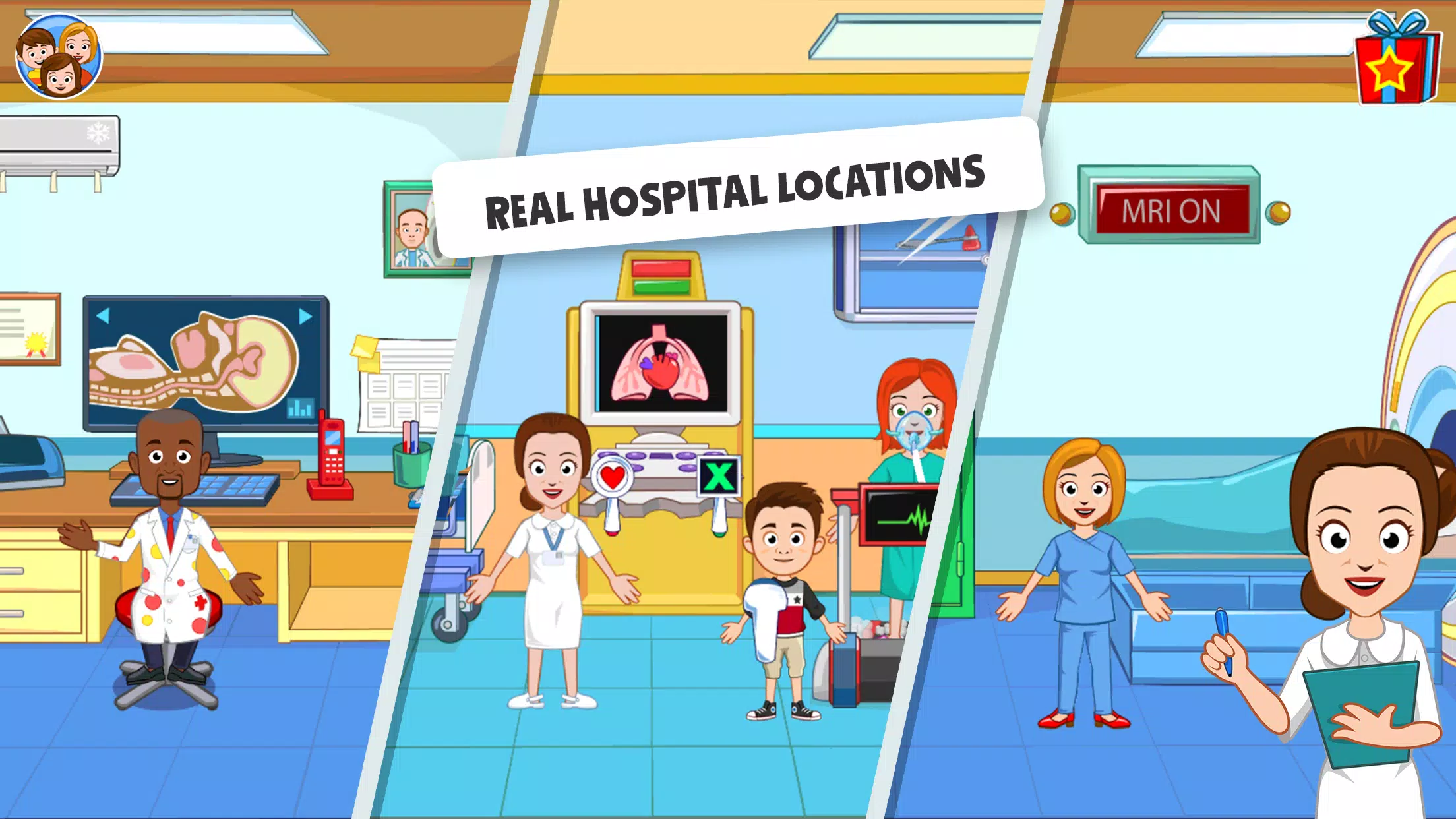 My Town Hospital - Doctor game Ekran Görüntüsü 3