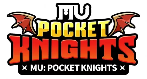 The logo of MU: Pocket Knights, a winged set of words