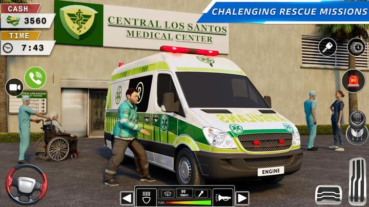 Rescue Ambulance American 3D Screenshot 2